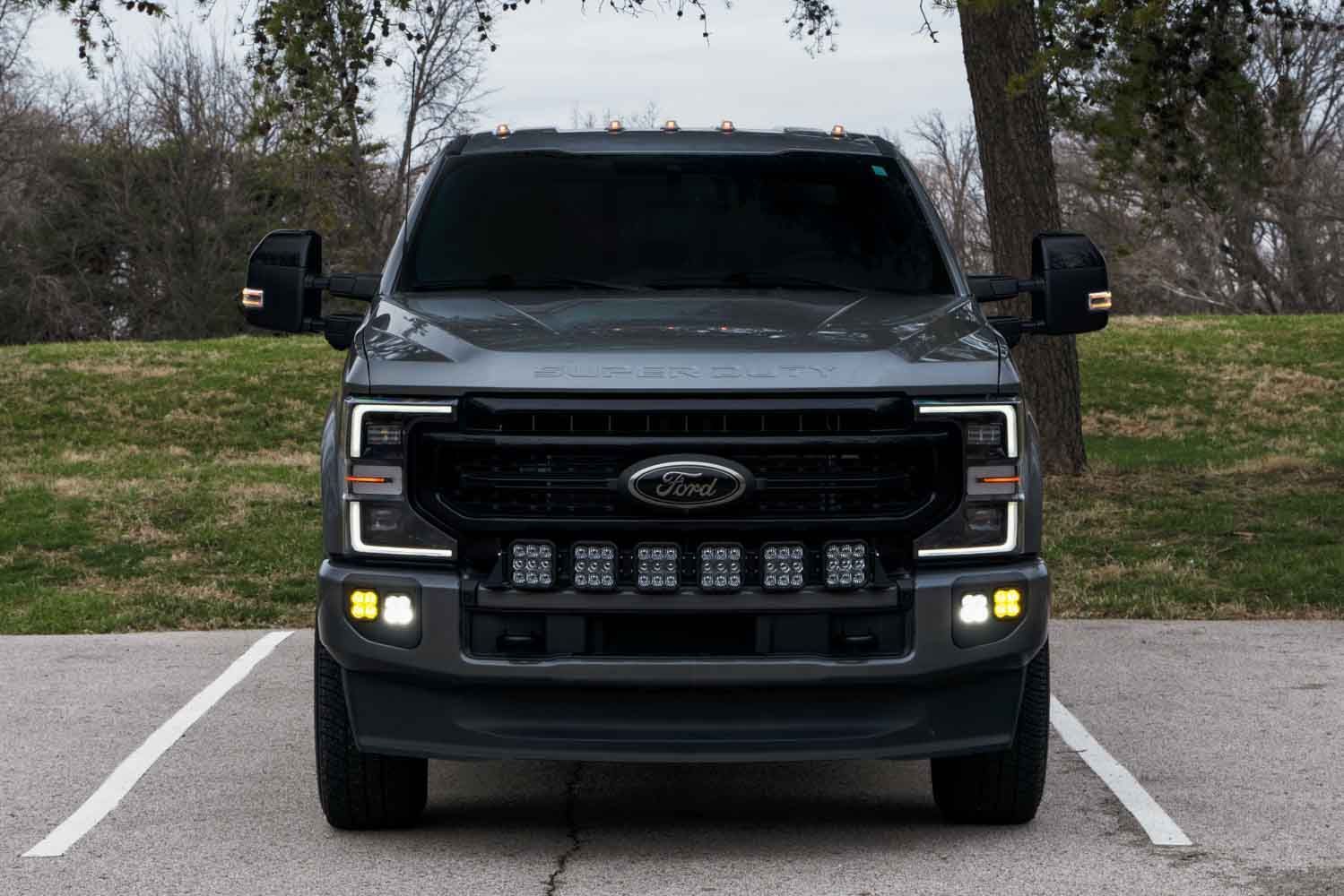 2020-2022 Ford Super Duty with Stage Series Fog Pocket Kit