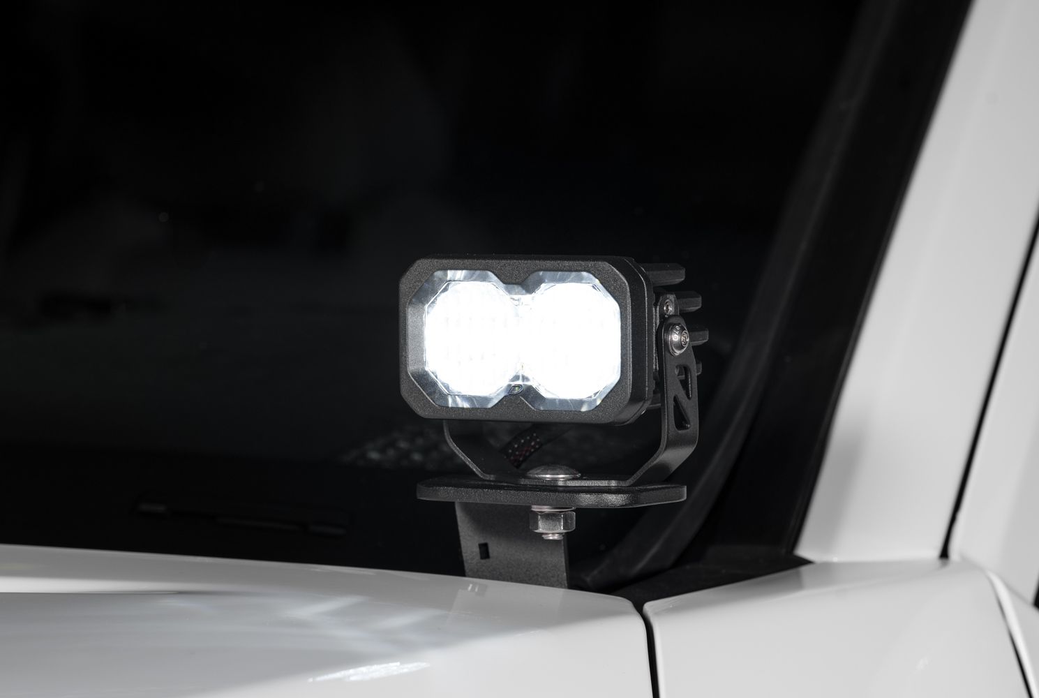 Stage Series C2 2.0 LED Pod installed as a ditch light on a Toyota Tacoma