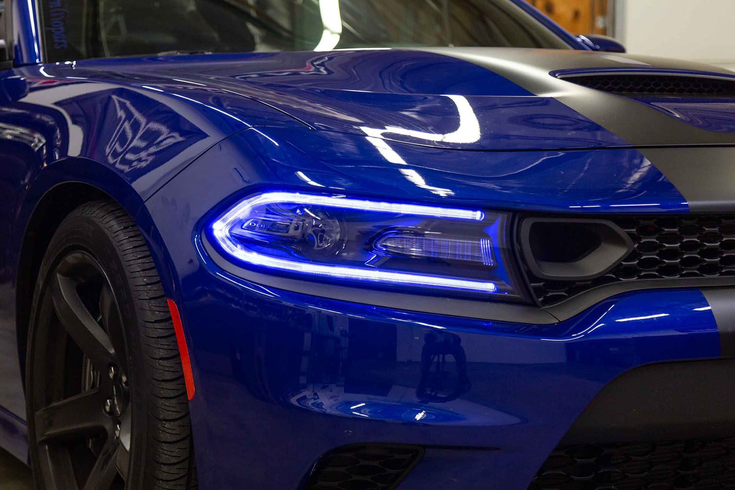 Diode Dynamics RGBW DRL installed on Charger