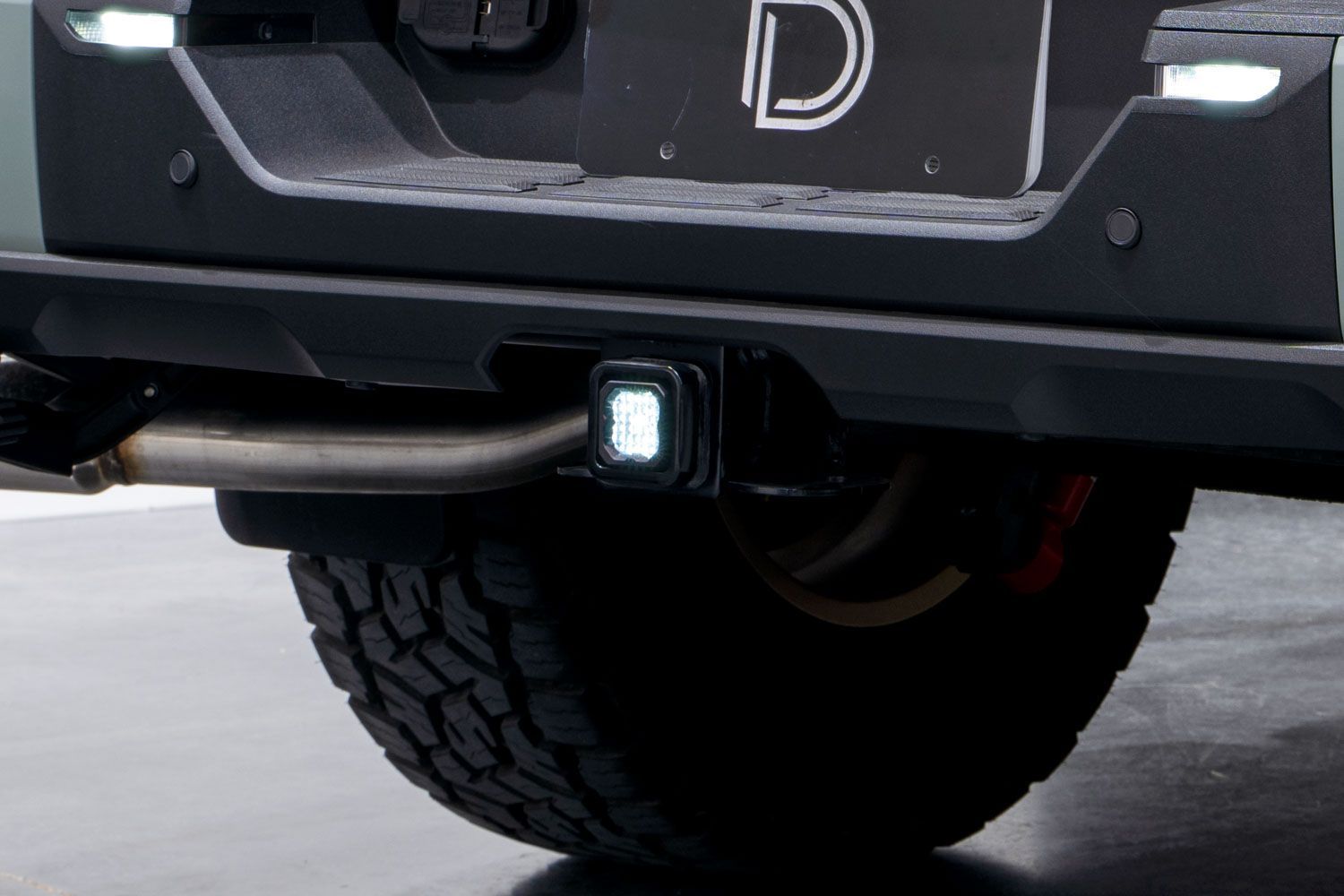HitchMount LED Pod Kit installed as trailer hitch light