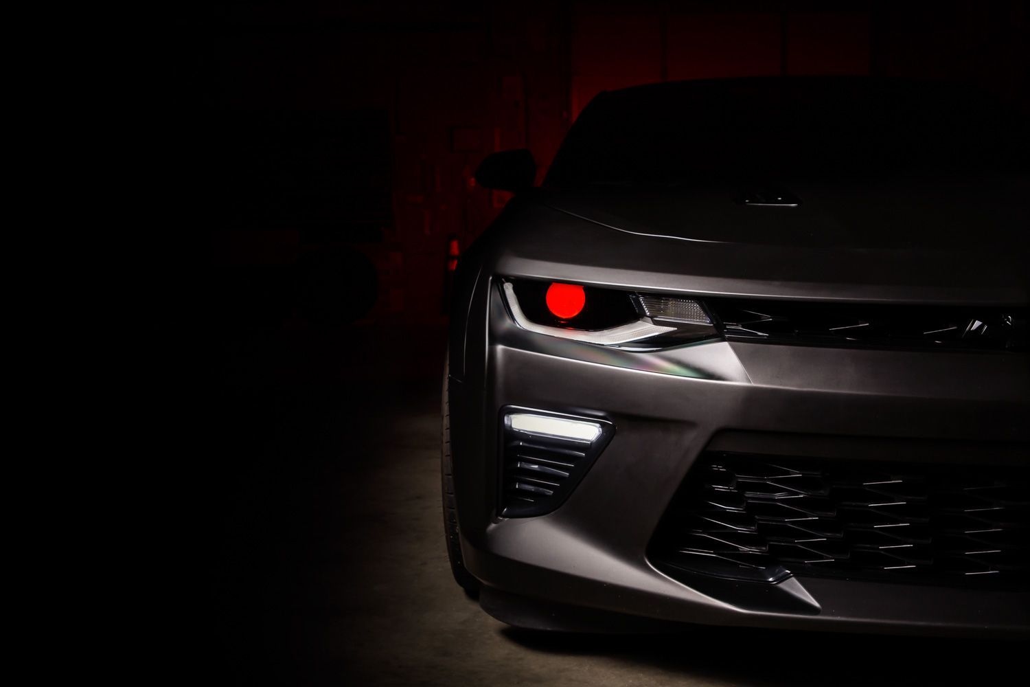 Diode Dynamics HD LED Halo and Strips installed in headlight