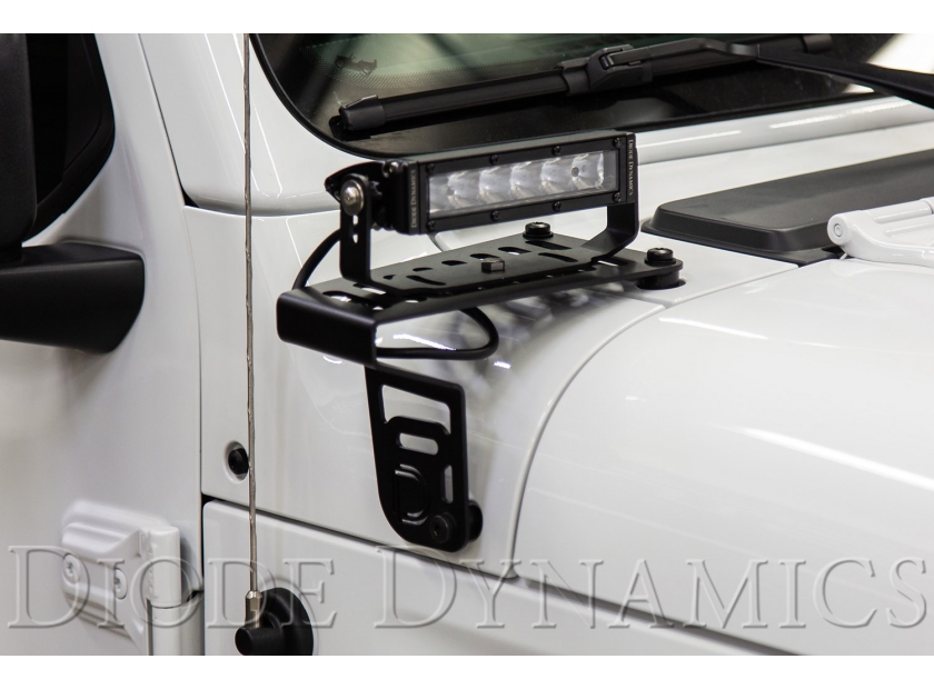 Cowl Mount 6 White Driving LED Light Bar Bracket Kit for 2018-2019 Jeep JL Wrangler Cowl Mount 6 White Driving LED Light Bar Bracket Kit for 2018-2019 Jeep JL Wrangler