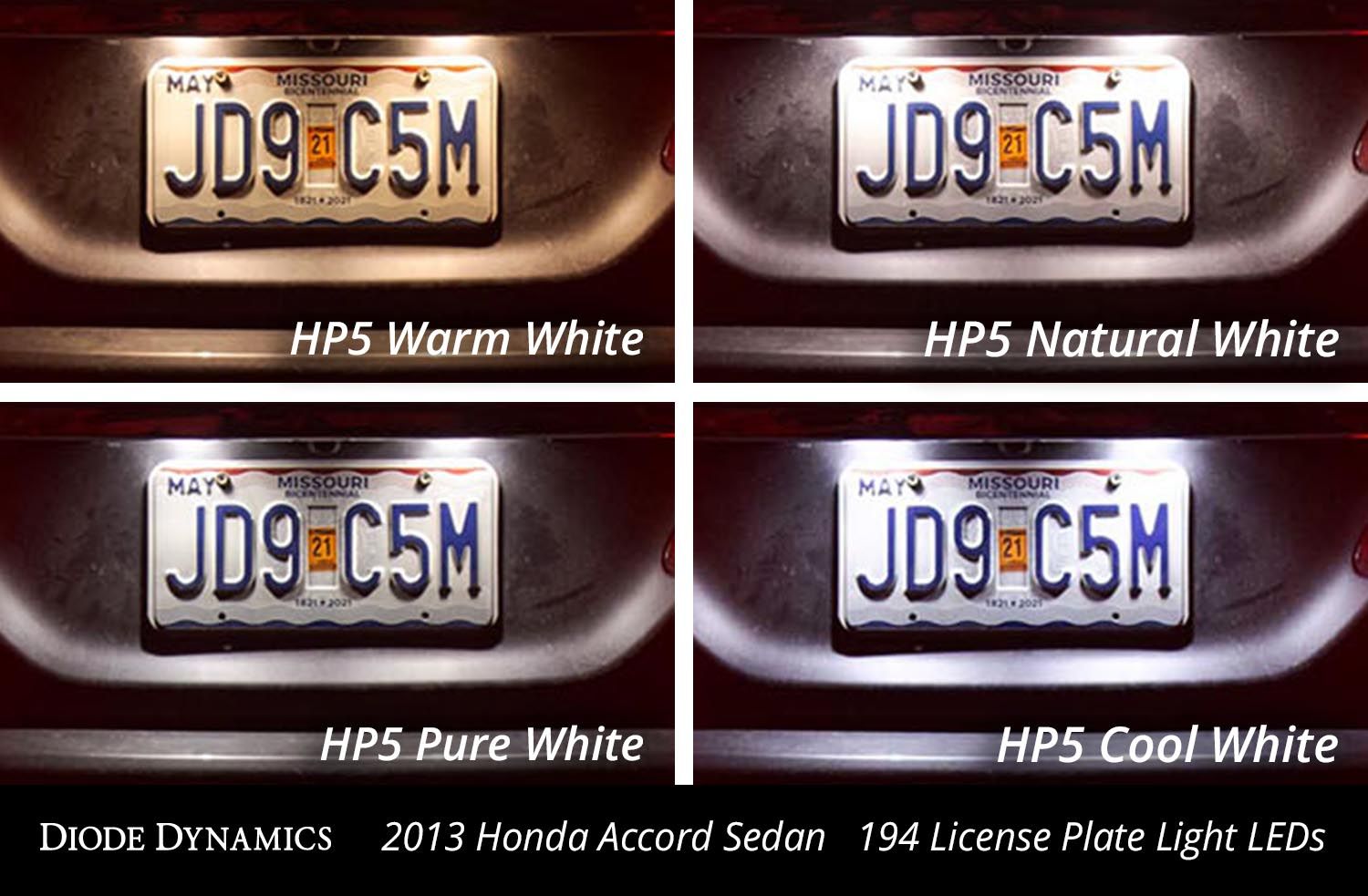 License Plate Leds For 1994 2017 Honda Accord Pair