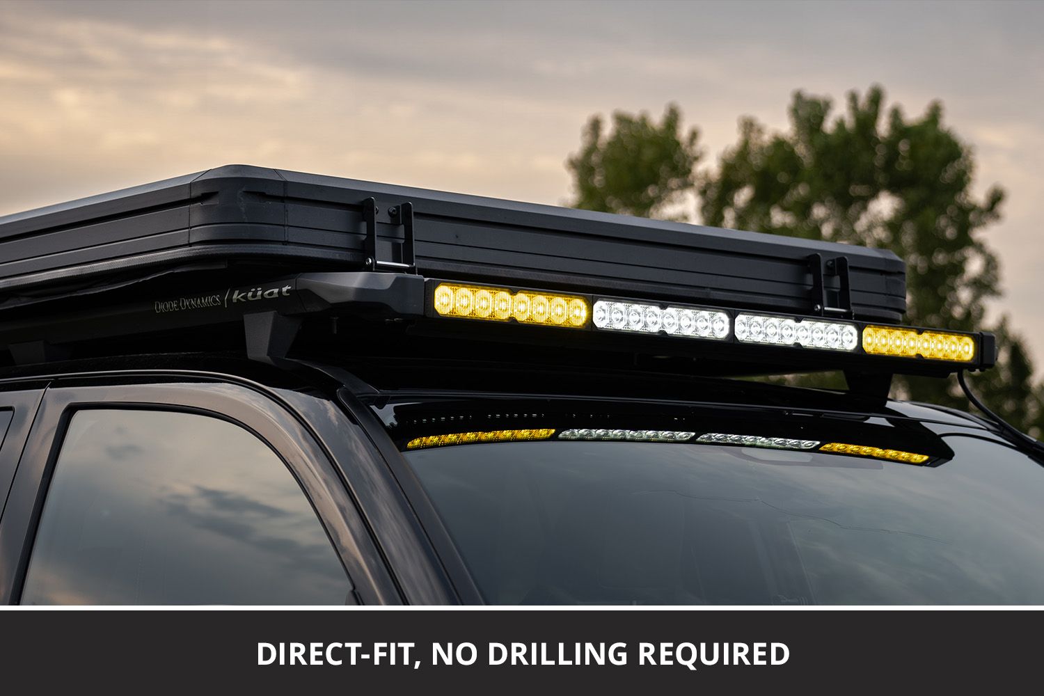 Diode Dynamics x Kuat DEK Roof Rack for 2025+ Toyota 4Runner — direct fit, no drilling
