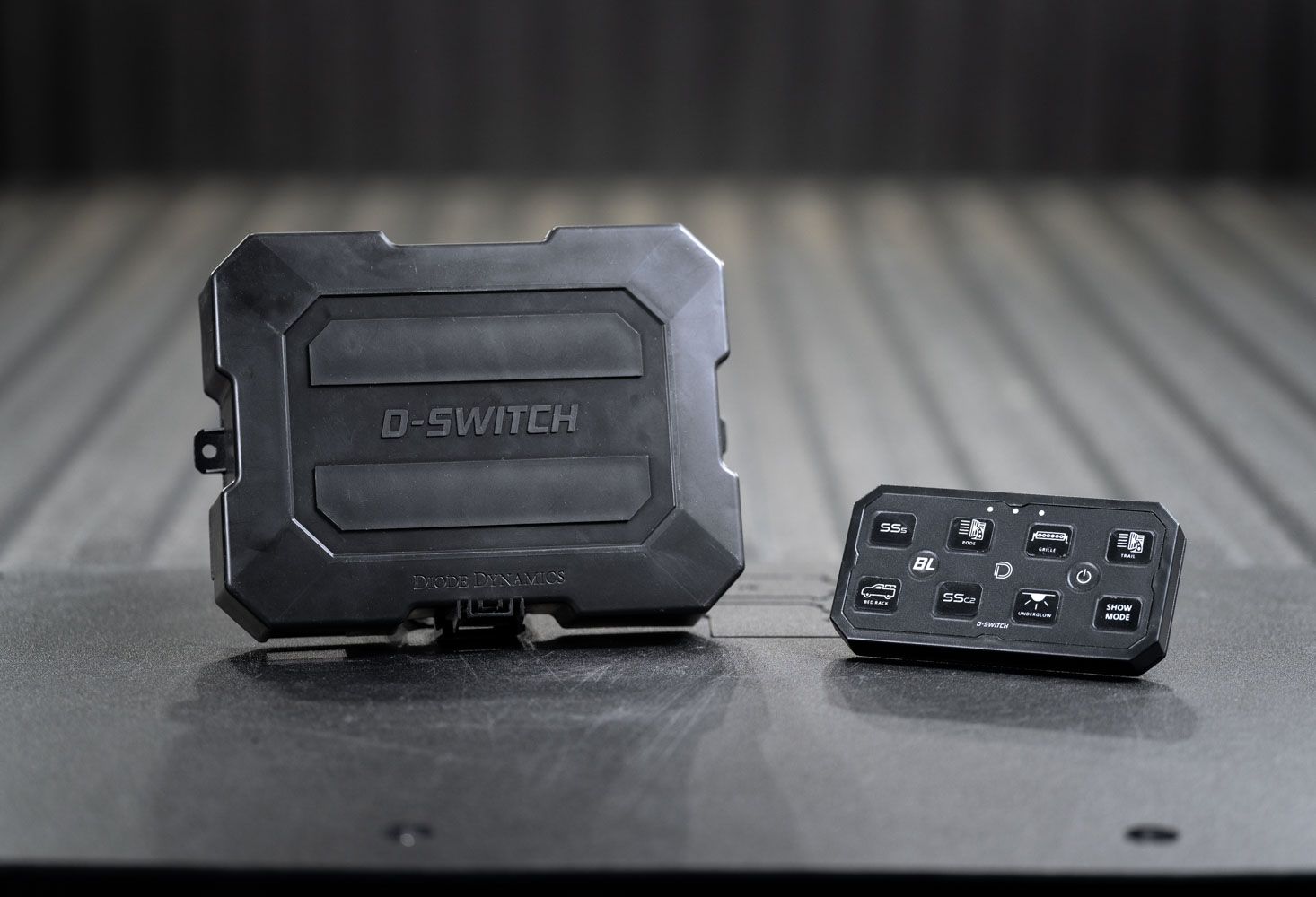 Diode Dynamics D-Switch 8-Channel Switch Panel installed in Toyota Tacoma