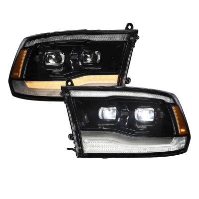 thumbnail image 2 of SHENKENUO LED Headlight Combo For 2016–2018 Dodge RAM 1500 2500 3500 – Hi/Lo + Fog Light Bulbs 9005+H11 2 of 5