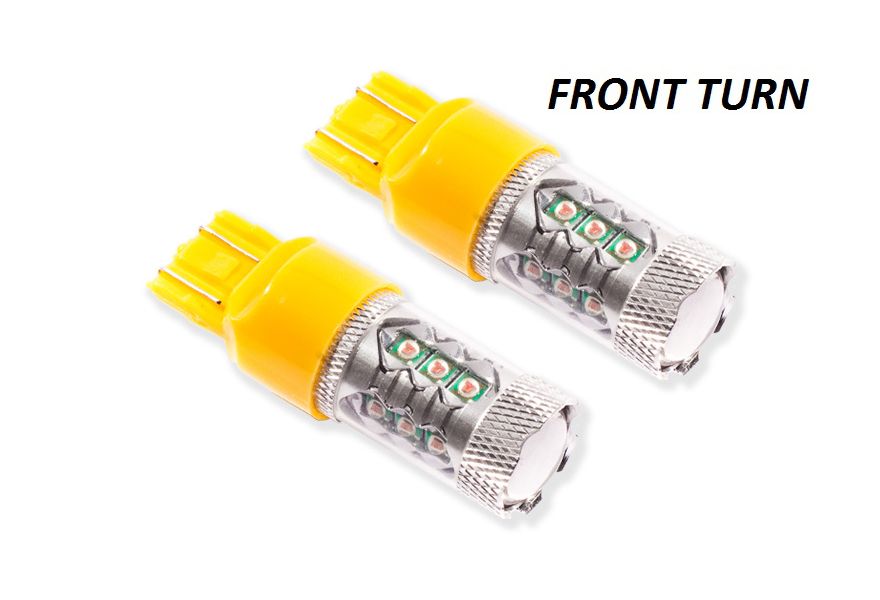 LED Daytime Running Lights & Fog Lights With Turn Signal For Buick Encore 2017-2022 - Clear Lens, Black Housing