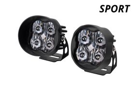 Stage Series 3" SAE/DOT White Sport Angled LED Pod (pair)