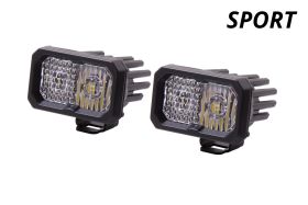 Stage Series 2" SAE/DOT White Sport Standard LED Pod (pair)