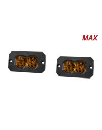 C2 2.0 Yellow Max Flush Mount LED Pod (pair)