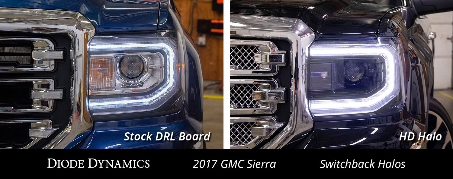 2016-2018 GMC Sierra 1500 LED Halo Kit | Diode Dynamics 
