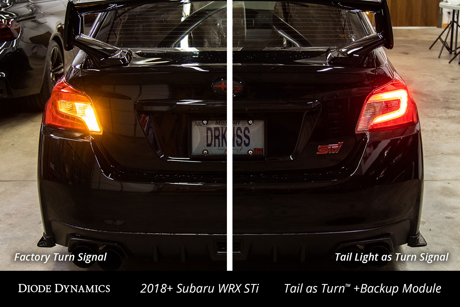 2018 Subaru WRX STi with Diode Dynamics Tail as Turn + Backup Module Installed